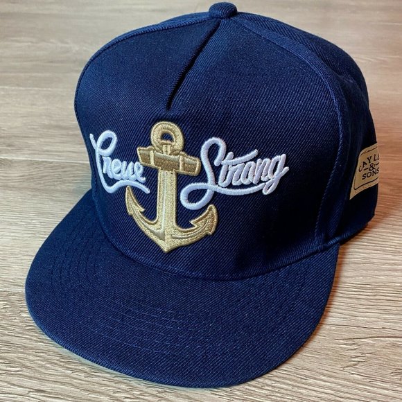 Unbranded Other - New, Cayler and Sons CREW STRONG SnapBack Hat Anchor Sailor Marines 3 Stars